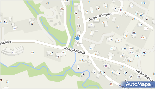 Kościelisko, Pod Blachówką, 1, mapa Kościelisko