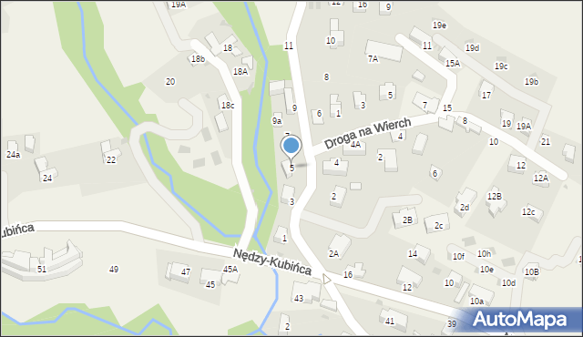 Kościelisko, Pod Blachówką, 5, mapa Kościelisko