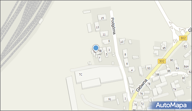 Kosieczyn, Podgórna, 7A, mapa Kosieczyn