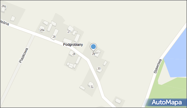 Kośmidry, Podleśna, 29, mapa Kośmidry