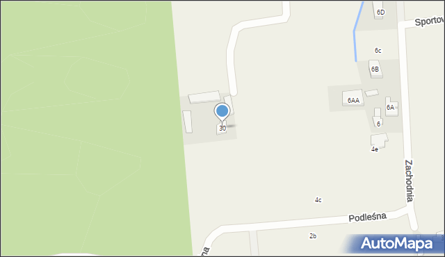 Kosów, Podleśna, 4, mapa Kosów