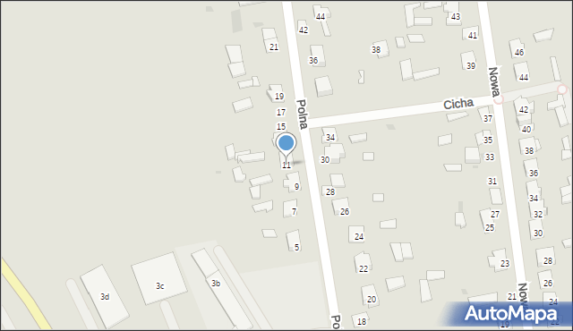 Kosów Lacki, Polna, 11, mapa Kosów Lacki