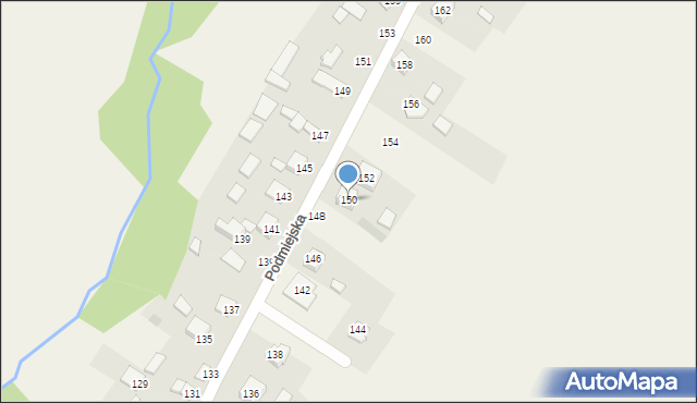 Kostomłoty Pierwsze, Podmiejska, 150, mapa Kostomłoty Pierwsze