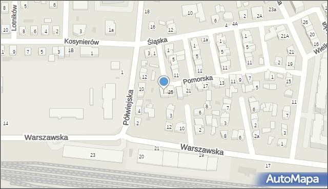 Kostrzyn, Pomorska, 27, mapa Kostrzyn