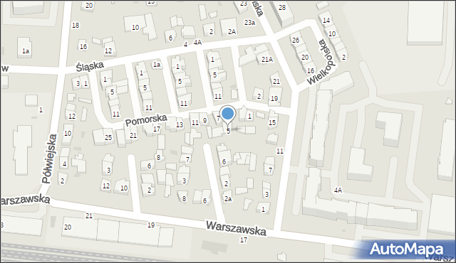 Kostrzyn, Pomorska, 5, mapa Kostrzyn