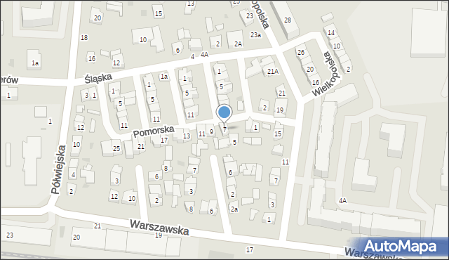 Kostrzyn, Pomorska, 7, mapa Kostrzyn