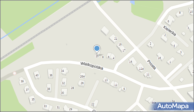 Koszalin, Popiełuszki Jerzego, bł. ks., 10, mapa Koszalina