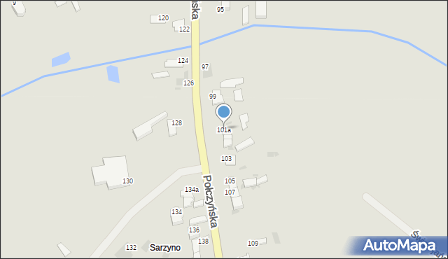 Koszalin, Połczyńska, 101a, mapa Koszalina