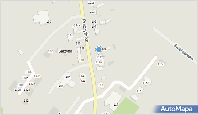 Koszalin, Połczyńska, 111, mapa Koszalina
