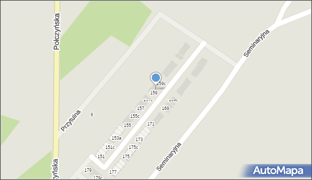 Koszalin, Połczyńska, 159a, mapa Koszalina