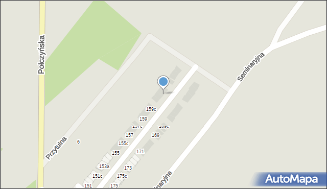 Koszalin, Połczyńska, 161b, mapa Koszalina