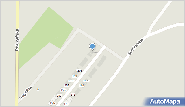 Koszalin, Połczyńska, 163a, mapa Koszalina