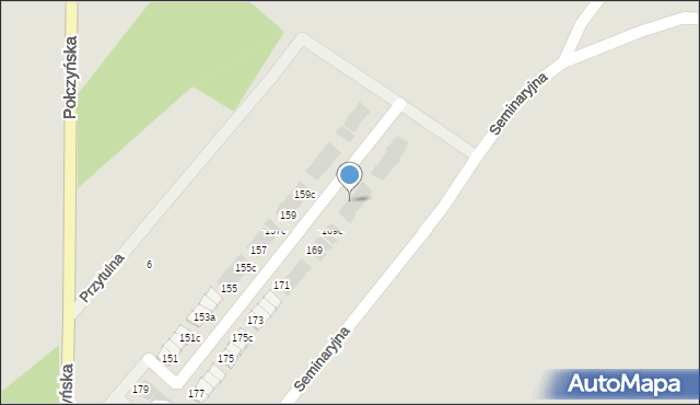 Koszalin, Połczyńska, 167a, mapa Koszalina