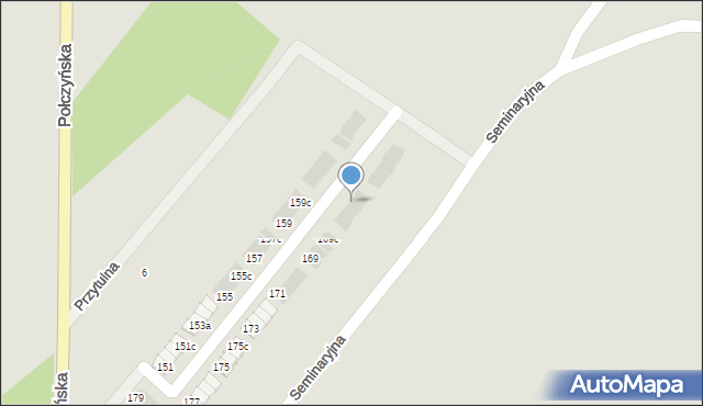 Koszalin, Połczyńska, 167b, mapa Koszalina