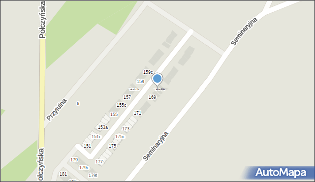 Koszalin, Połczyńska, 169b, mapa Koszalina