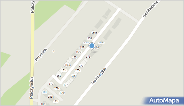 Koszalin, Połczyńska, 171b, mapa Koszalina