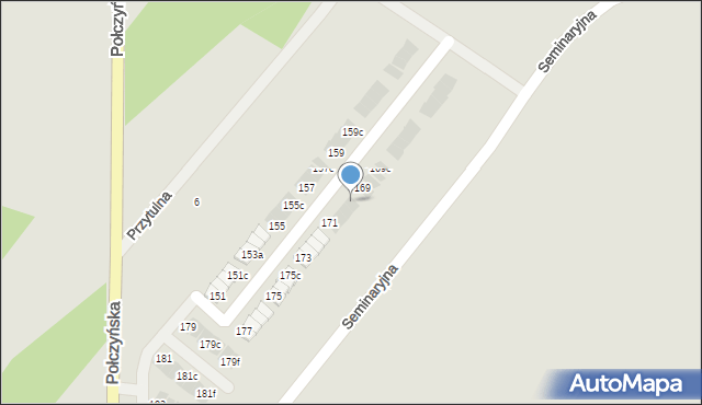 Koszalin, Połczyńska, 171c, mapa Koszalina