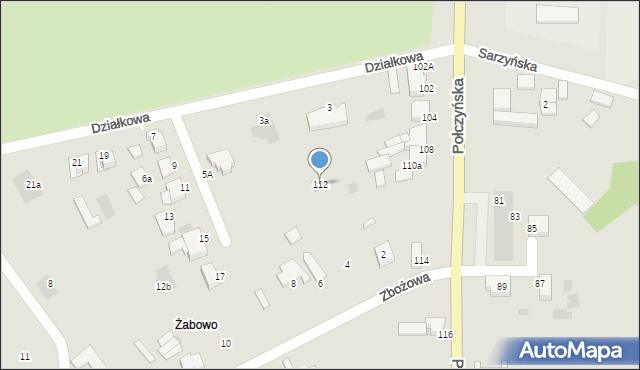 Koszalin, Połczyńska, 112, mapa Koszalina