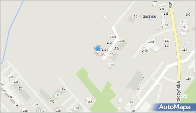 Koszalin, Połczyńska, 130h, mapa Koszalina