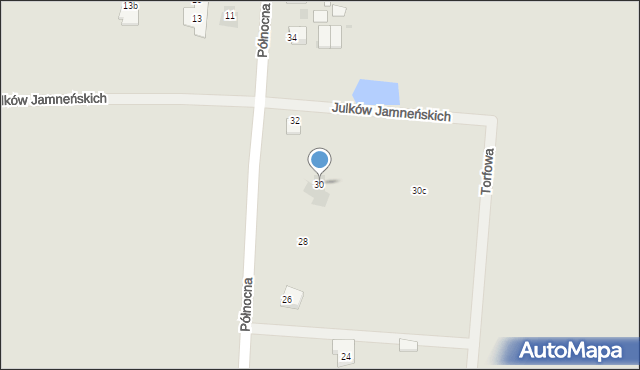 Koszalin, Północna, 30, mapa Koszalina