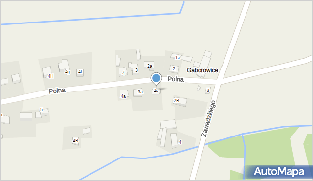 Koszwice, Polna, 2c, mapa Koszwice