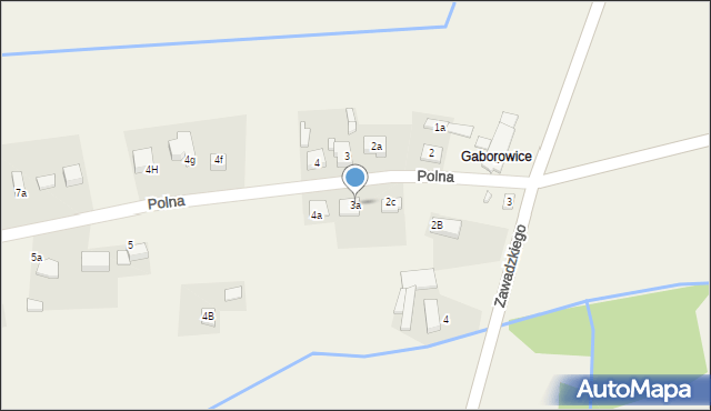 Koszwice, Polna, 3a, mapa Koszwice