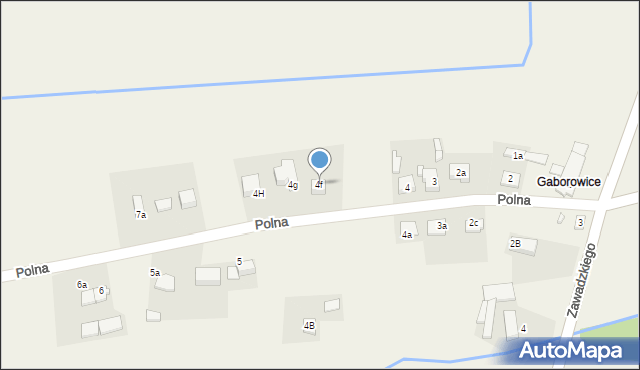 Koszwice, Polna, 4f, mapa Koszwice