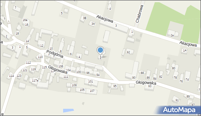 Kotla, Podgórna, 2, mapa Kotla