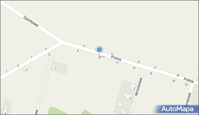 Kotla, Polna, 10, mapa Kotla