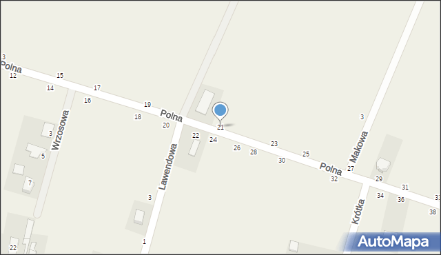 Kotla, Polna, 21, mapa Kotla