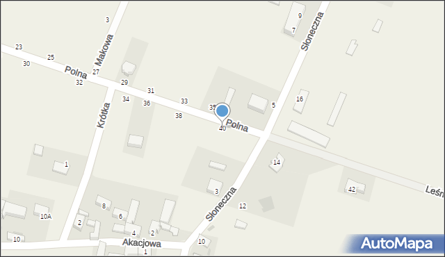 Kotla, Polna, 40, mapa Kotla