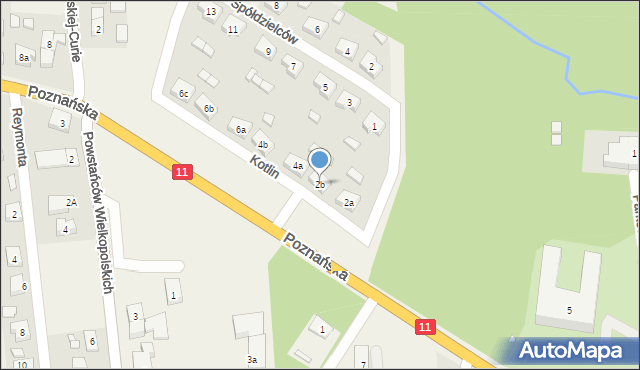 Kotlin, Poznańska, 2b, mapa Kotlin