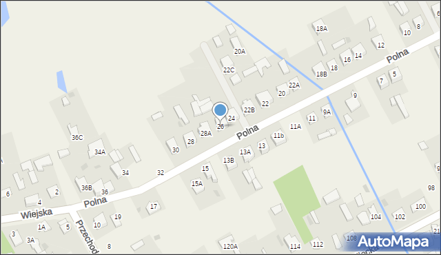 Kotuń, Polna, 26, mapa Kotuń