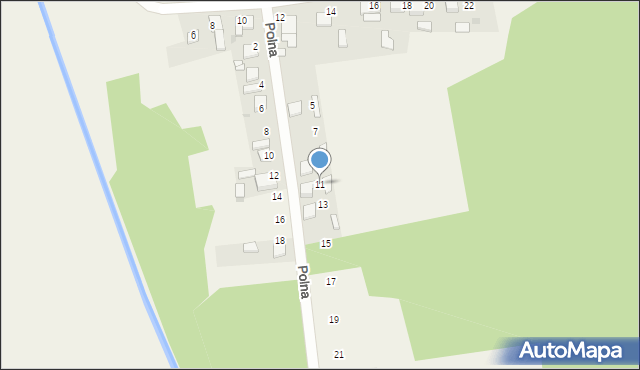 Koty, Polna, 11, mapa Koty