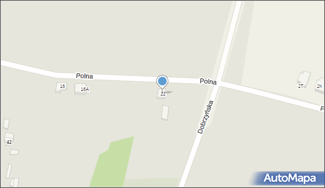 Kowal, Polna, 22, mapa Kowal