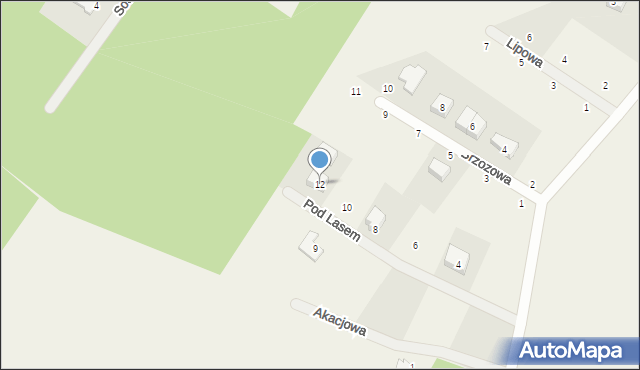 Kowalewo, Pod Lasem, 12, mapa Kowalewo