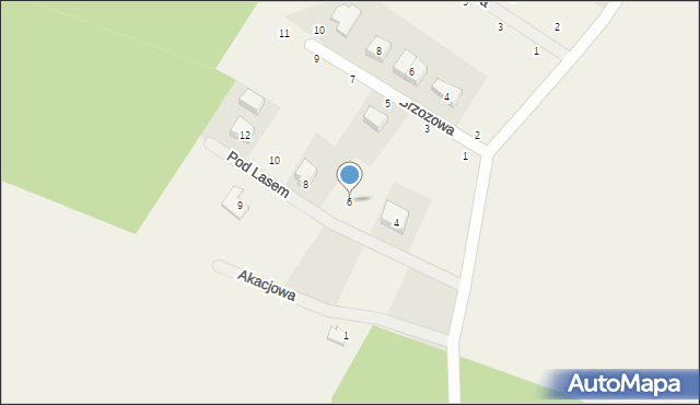 Kowalewo, Pod Lasem, 6, mapa Kowalewo