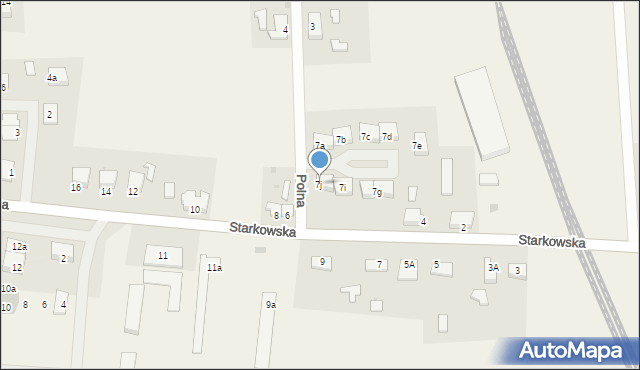 Kowalów, Polna, 7j, mapa Kowalów