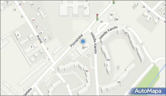 Koziegłowy, Poznańska, 15, mapa Koziegłowy