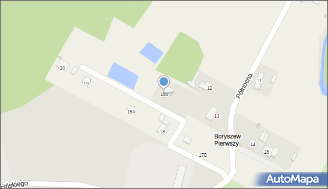 Kozłów Biskupi, Północna, 18b, mapa Kozłów Biskupi