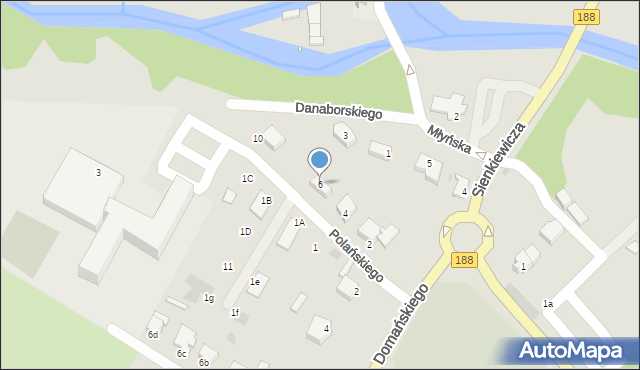 Krajenka, Polańskiego Stanisława, 6, mapa Krajenka