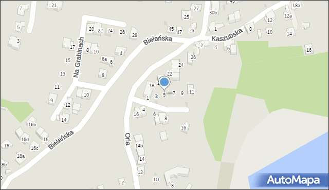Kraków, Pod Szwedem, 5, mapa Krakowa