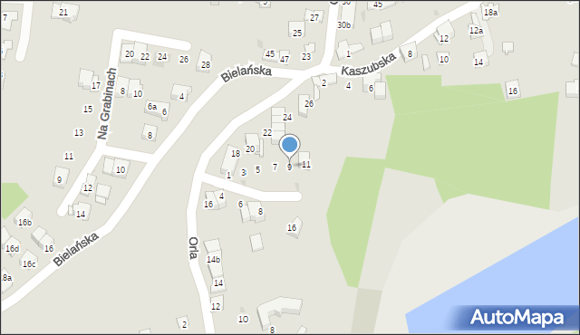 Kraków, Pod Szwedem, 9, mapa Krakowa