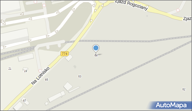 Kraków, Powstania Listopadowego, 64, mapa Krakowa