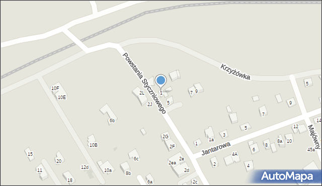 Kraków, Powstania Styczniowego, 1, mapa Krakowa