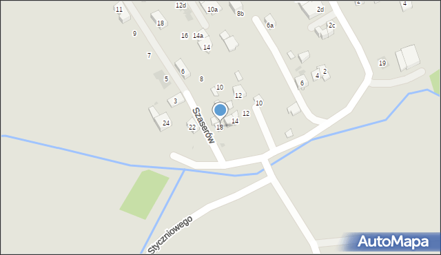 Kraków, Powstania Styczniowego, 18, mapa Krakowa