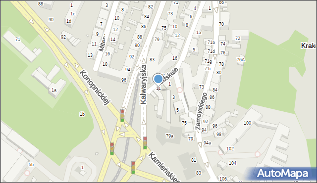 Kraków, Podskale, 11a, mapa Krakowa