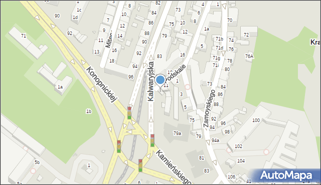 Kraków, Podskale, 13, mapa Krakowa