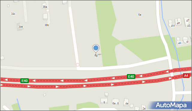 Kraków, Podgórki, 6g, mapa Krakowa