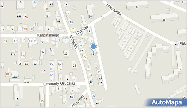 Kraków, Poturalskiego Władysława, 9, mapa Krakowa